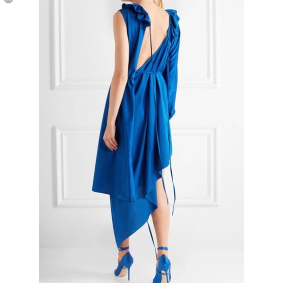 Vetements asymmetrical ruffled stretch satin - Picture 3 of 5